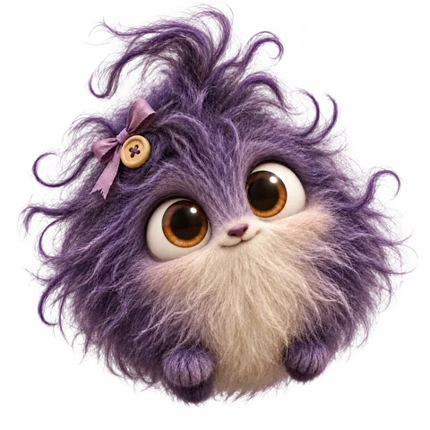 A dark fluffy Collyvale Dust Bunny