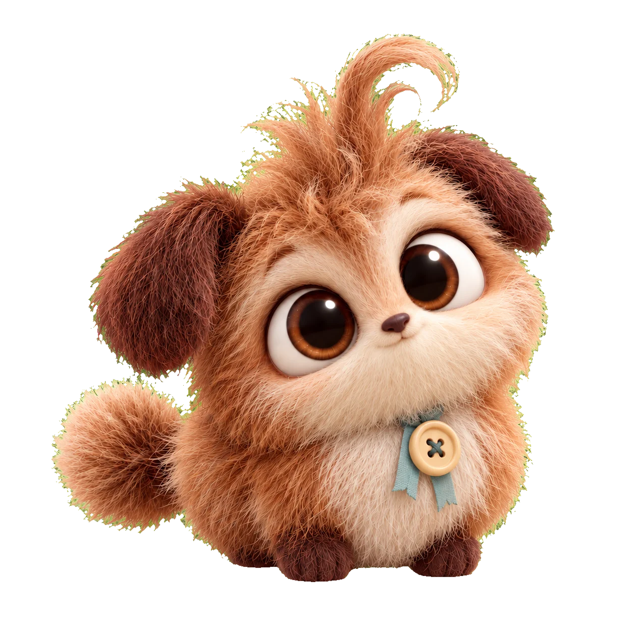 A Wuffle, a small brown-and-cream creature with floppy ears