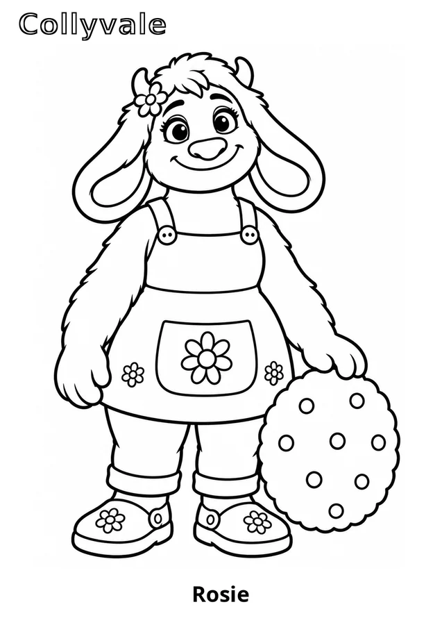 Rosie coloring page preview