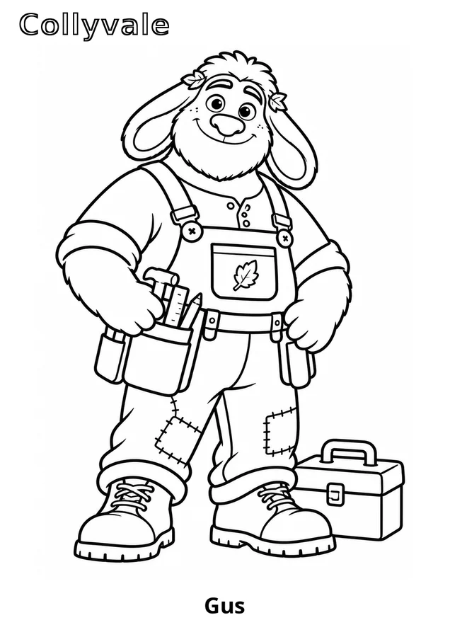 Gus coloring page preview