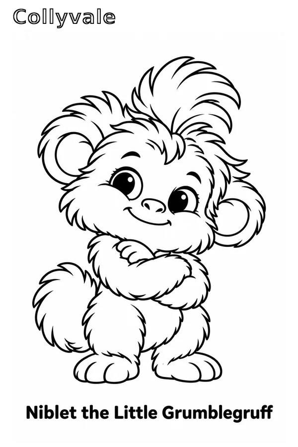 Echo the Little Grumblegruff coloring page preview