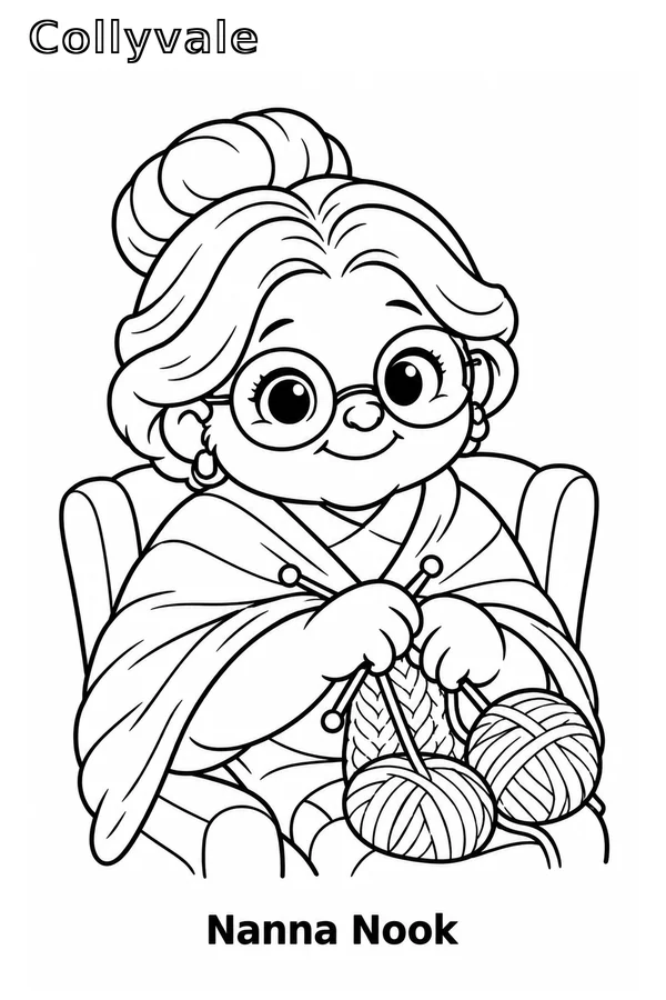 Nanna Nook coloring page preview