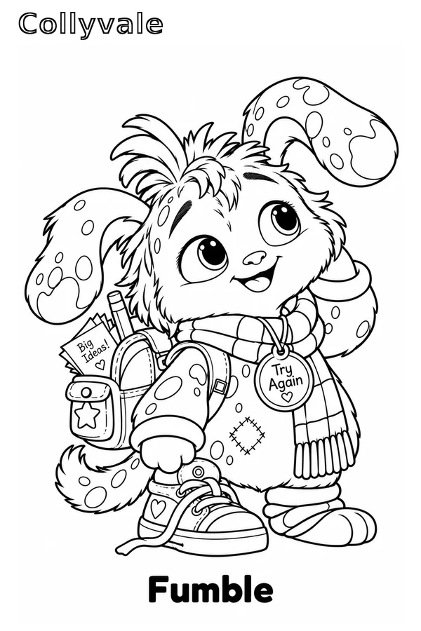 Fumble coloring page preview